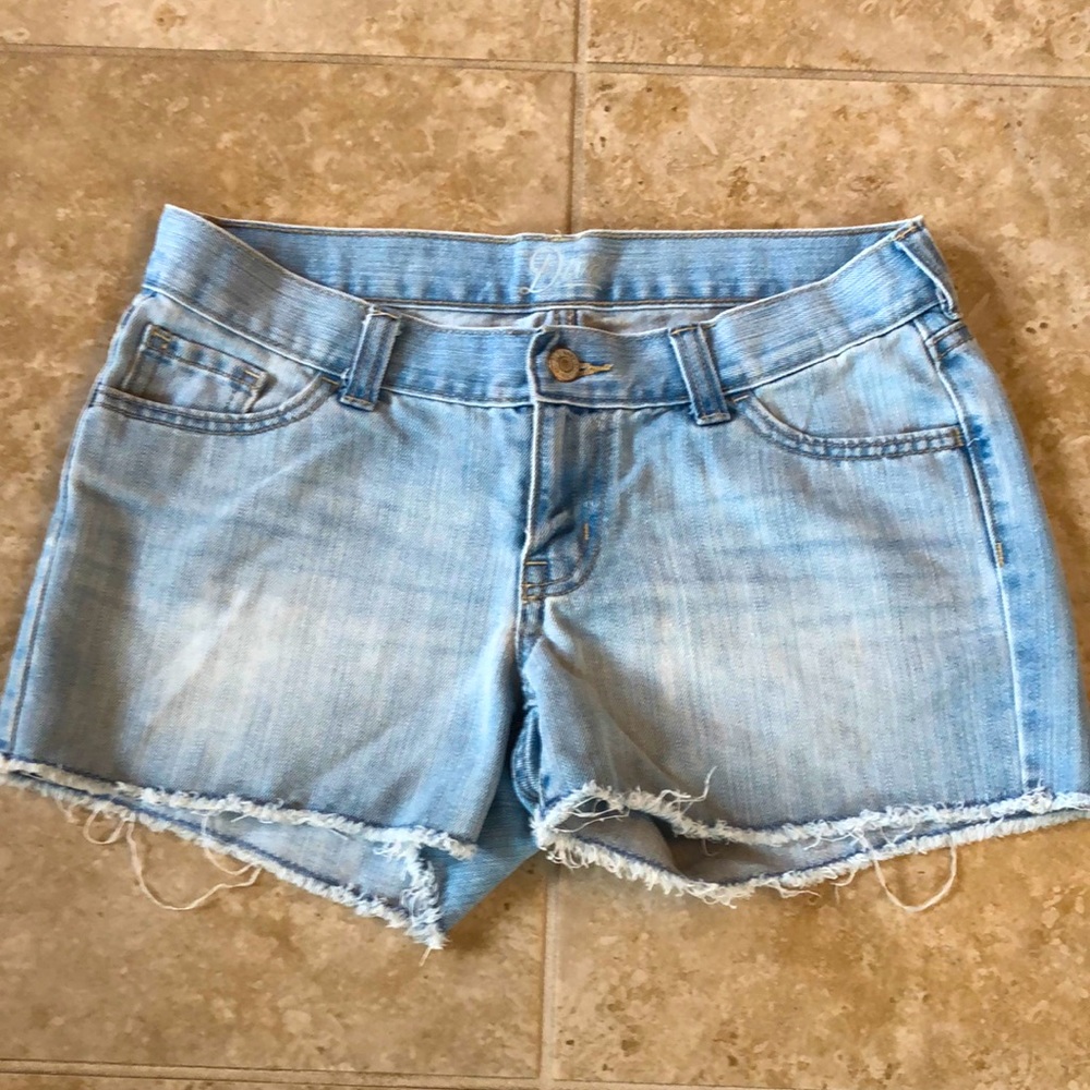 Old Navy Light Blue Distressed Denim Shorts